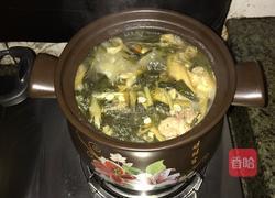 蚝䜴菜干筒骨汤的做法图解6