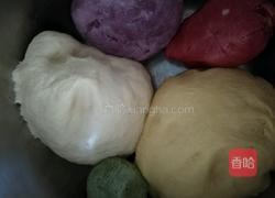 茴香素馅彩色大包子的做法图解2