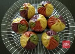 茴香素馅彩色大包子的做法图解8