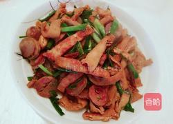 腊肠炒炸豆腐的做法图解9