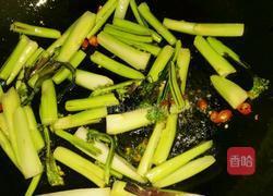 炒菜苔的做法图解6