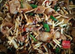 五花肉炒折耳根的做法图解5