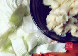 豆结烧白菜的做法图解3
