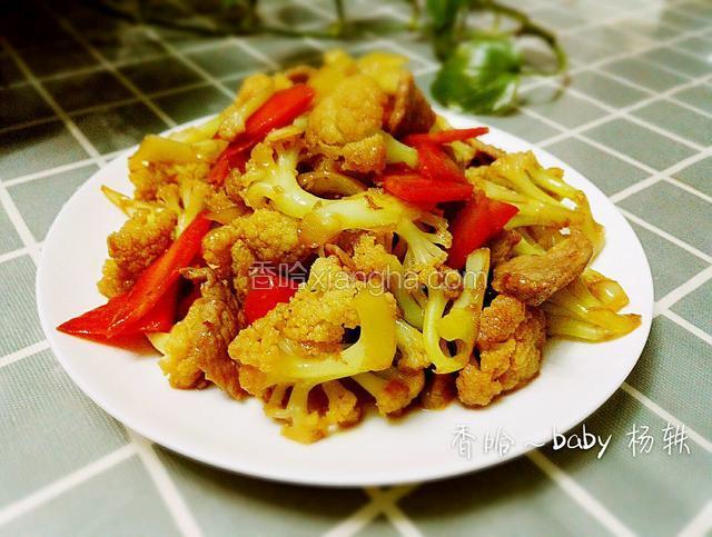 菜花炒肉