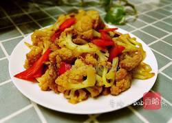 菜花炒肉的做法图解12