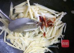 糖醋土豆丝的做法图解3