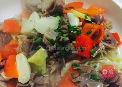 汤爆兰花胗的做法图解4