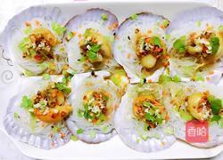 蒜蓉粉蒸扇贝的做法图解5