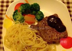 黑椒牛排意面的做法图解8