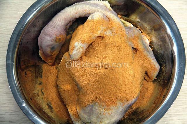 放入奥尔良烤肉料