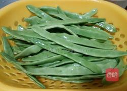 扁豆汆面的做法图解1
