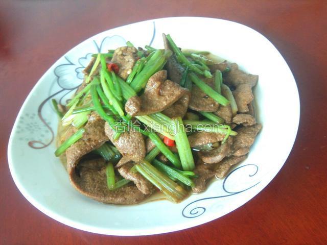 香芹溜肝尖儿