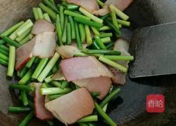 炫彩腊肉炒蒜薹的做法图解6