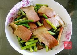 炫彩腊肉炒蒜薹的做法图解7