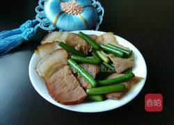 炫彩腊肉炒蒜薹的做法图解8