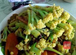 炒有机菜花的做法图解9