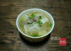 金针菇瘦肉豆腐汤的做法图解8