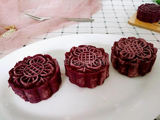 花样紫薯糕