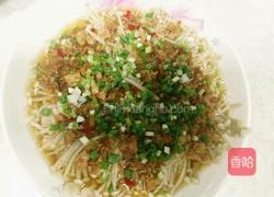 清蒸肉末金针菇的做法图解5