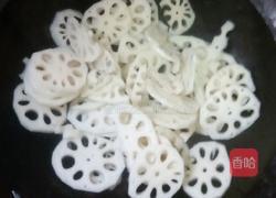 肉炒鲜藕的做法图解4