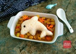 咖喱鸡肉小海豚饭团的做法图解17