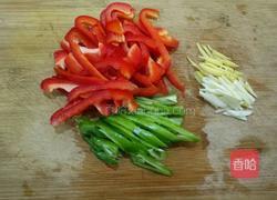 杏鲍菇豆腐干炒肉丝的做法图解2