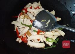 杏鲍菇豆腐干炒肉丝的做法图解8