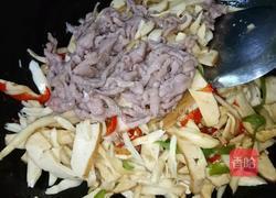 杏鲍菇豆腐干炒肉丝的做法图解12