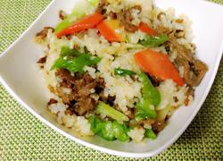 葱爆羊肉炒饭