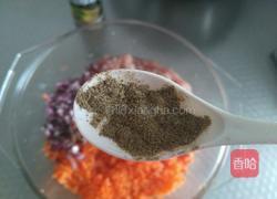 黑胡椒胡萝卜猪肉饼的做法图解6