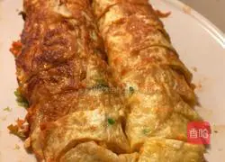 [Korean] Tuna Kimchi Egg Roll Recipe Illustration 7