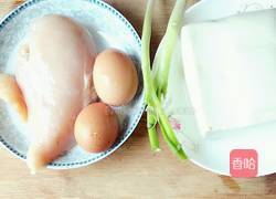 鸡肉嫩豆腐的做法图解1