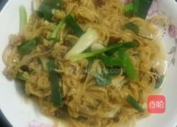 青蒜炒干贝边的做法图解7