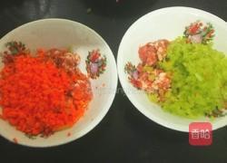 双色珍珠丸子的做法图解4