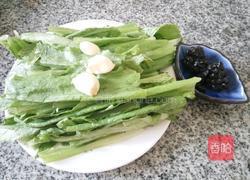 豆豉油麦菜的做法图解1