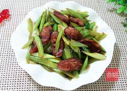 腊肠炒芹菜的做法图解8