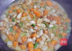 番茄黑椒鸡丁焗饭的做法图解4