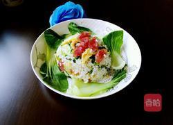 油菜百财炒饭的做法图解14