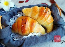 奶油蜜豆牛角包的做法图解9