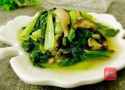 小白菜炒香菇的做法图解9