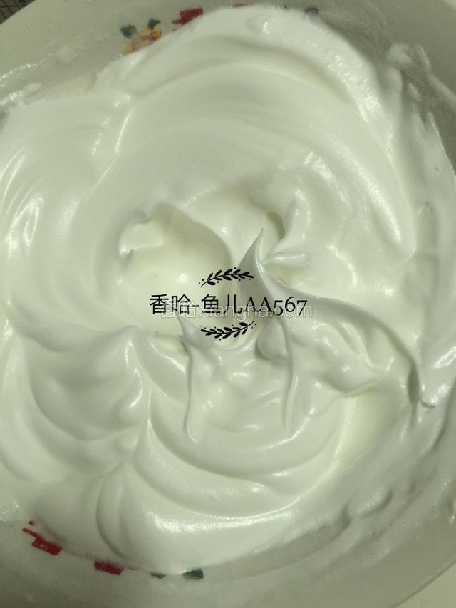 到湿性发泡状态（拉起有大弯钩）。