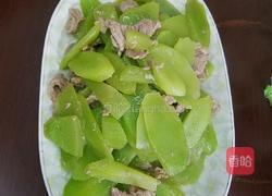 肉片炒莴苣的做法图解3