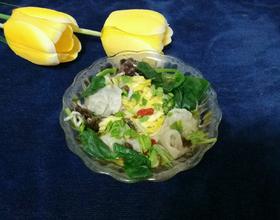 暖胃海鲜豌豆苗馄饨[图]