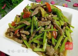芹菜泡椒炒牛肉的做法图解10