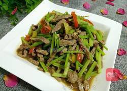 芹菜泡椒炒牛肉的做法图解11