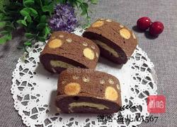 可可脚印蛋糕卷的做法图解18