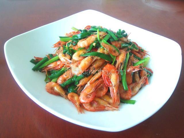 韭菜炒小虾