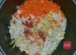 芙蓉鸡丝粥的做法图解8