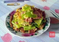 腊肉炒莴苣的做法图解7