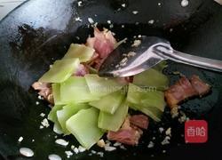 腊肉炒莴苣的做法图解6